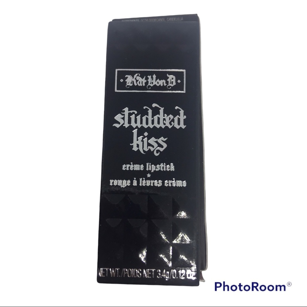 KVD KAT VON D STUDDED KISS CREME LIPSTICK NAHZ FUR ATOO GOTH GOTHIC GLAM NEW BOX - Picture 3 of 9